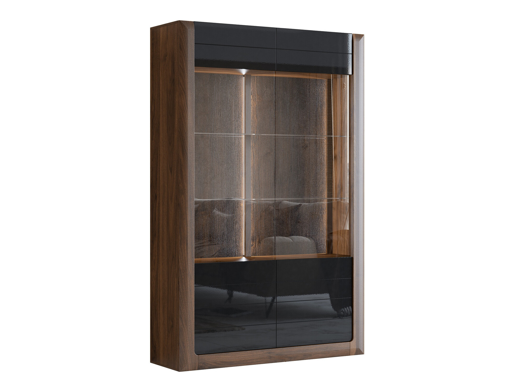 Lentyna Sovera 102 (Riešutas + Blizgi juoda)