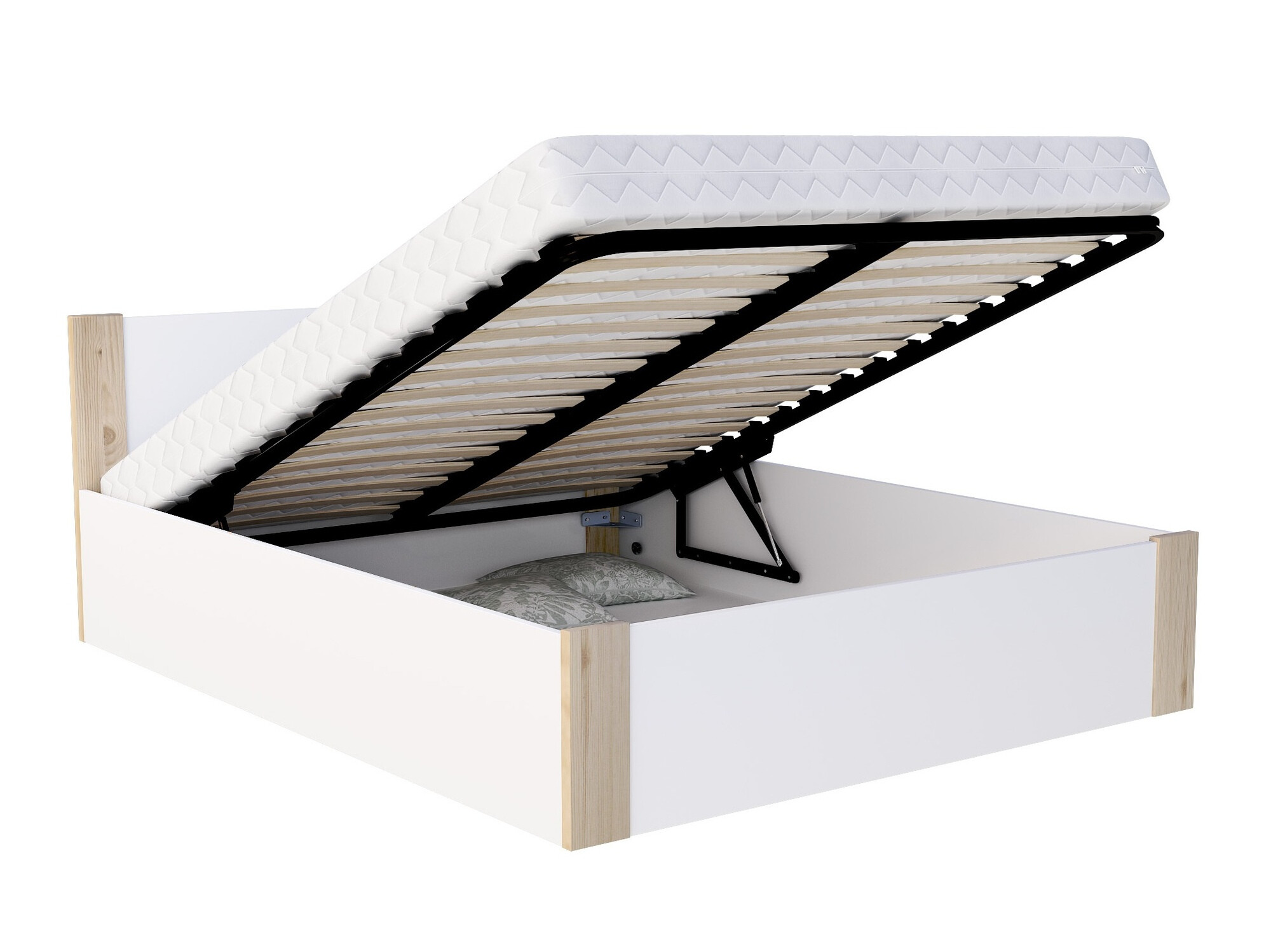 Lova Aurora 155 (Balta + Pušis)