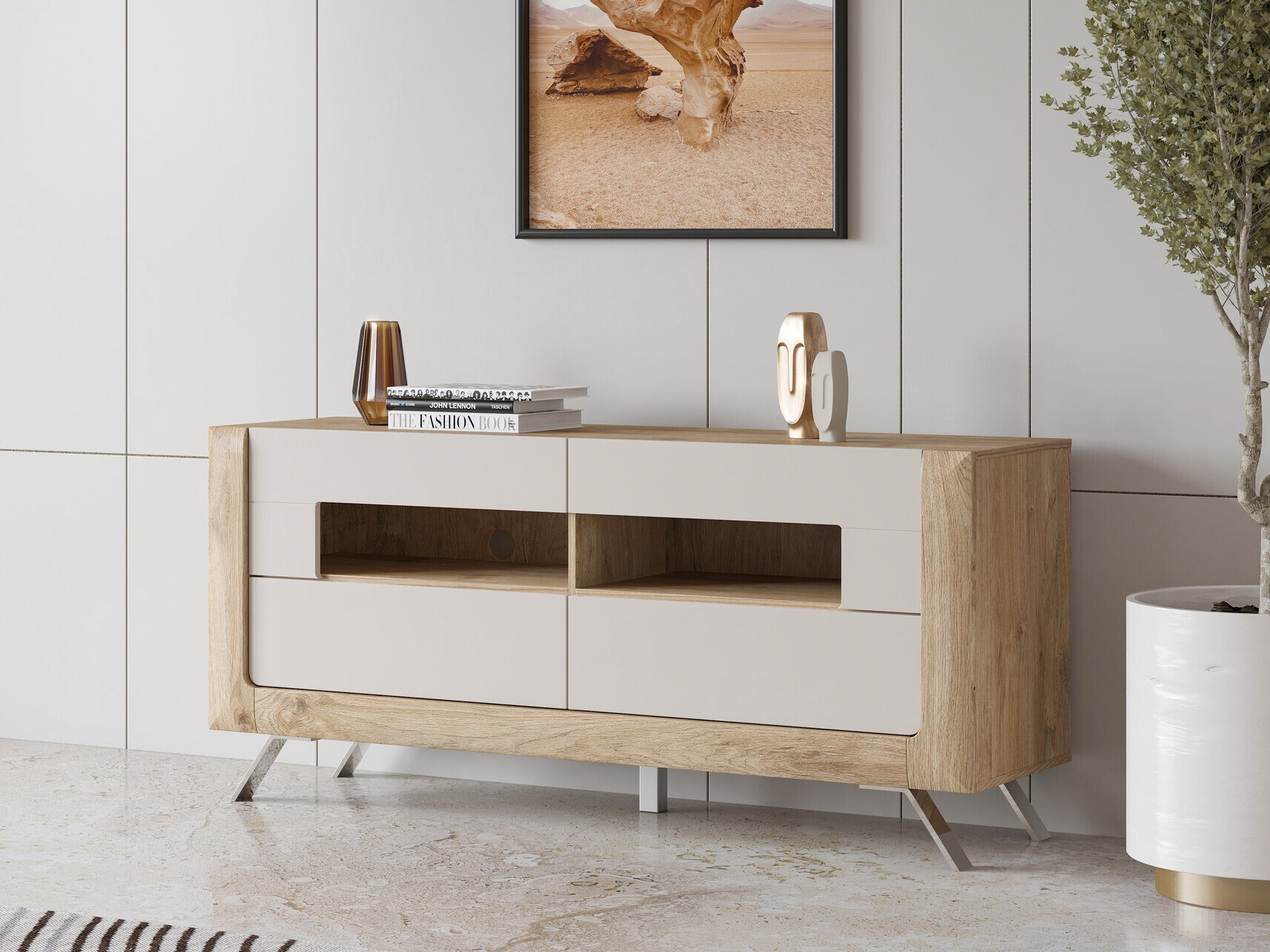 TV staliukas Sovera 105 (Auksinis ąžuolas + Kašmyras)