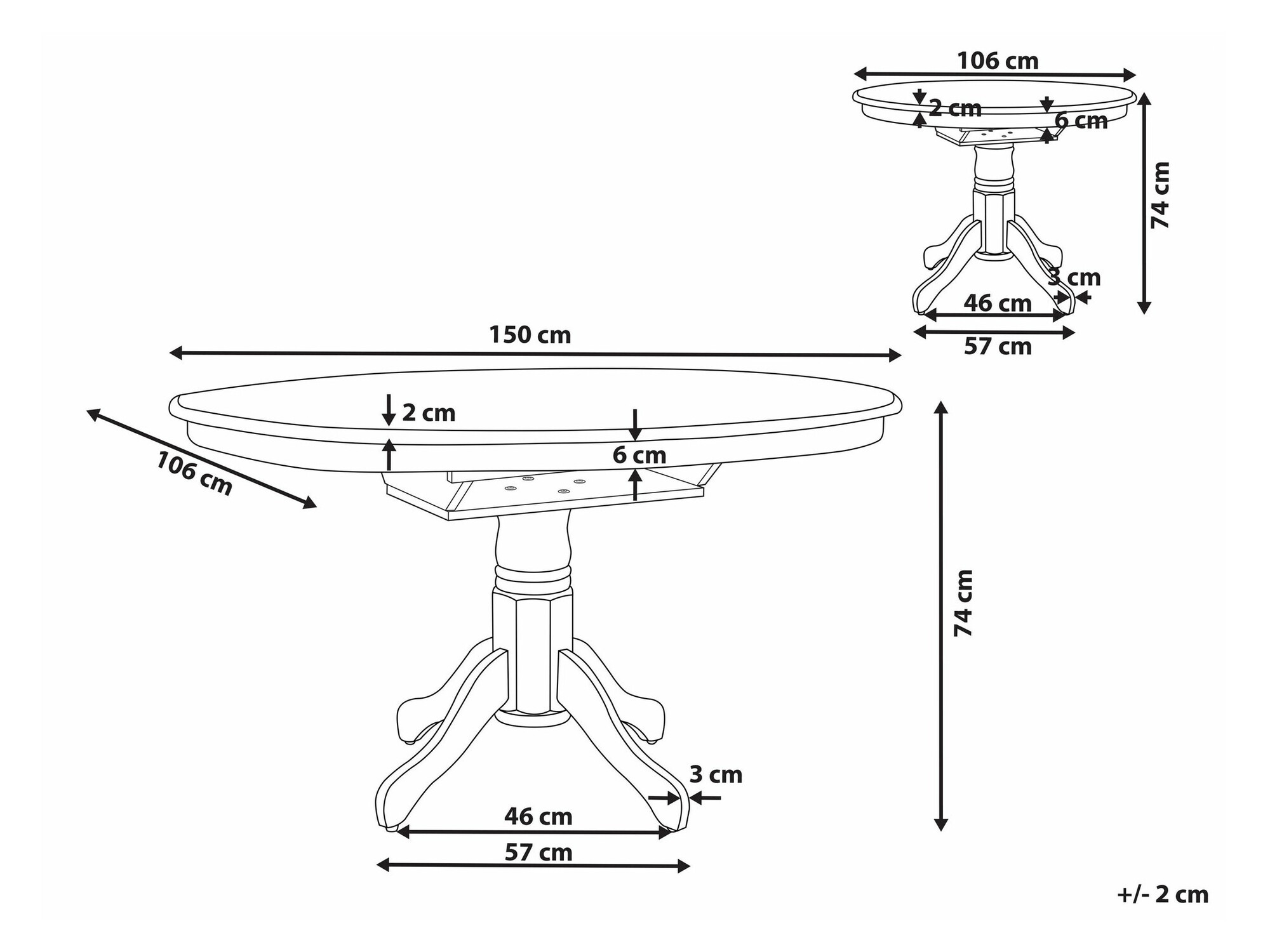 Stalas Berwyn 2370 (Juoda)