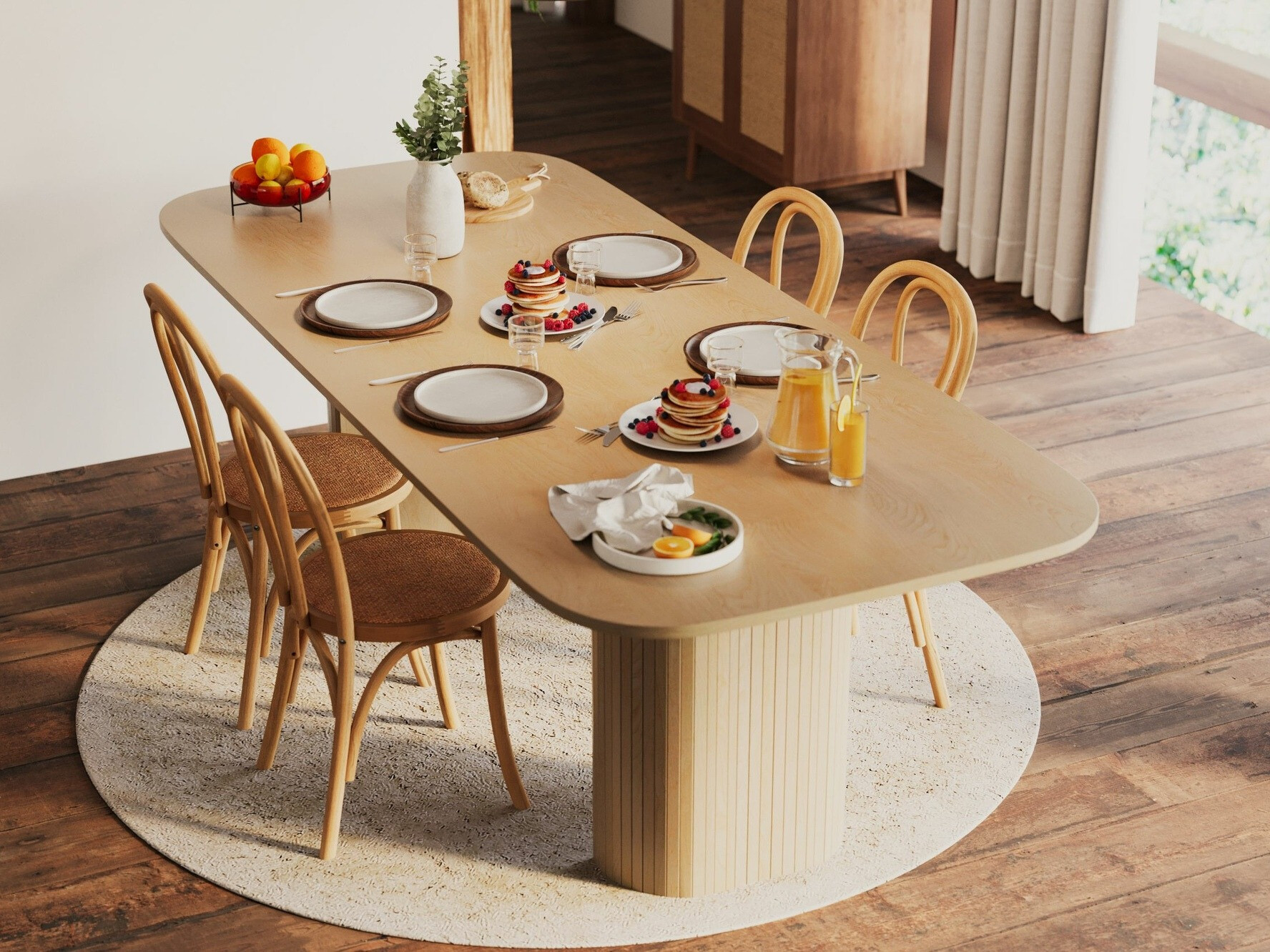 Stalas Evarleva 115 (Šviesus medis)