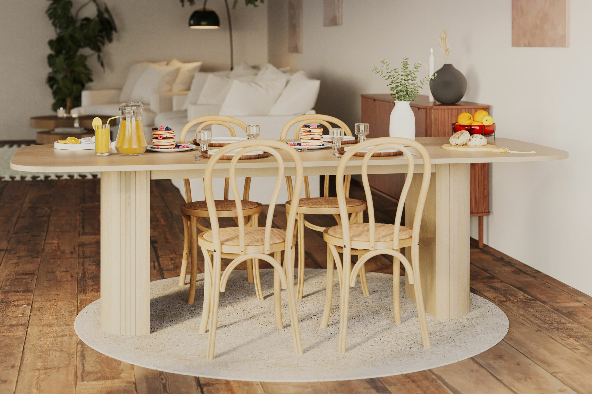 Stalas Evarleva 115 (Šviesus medis)