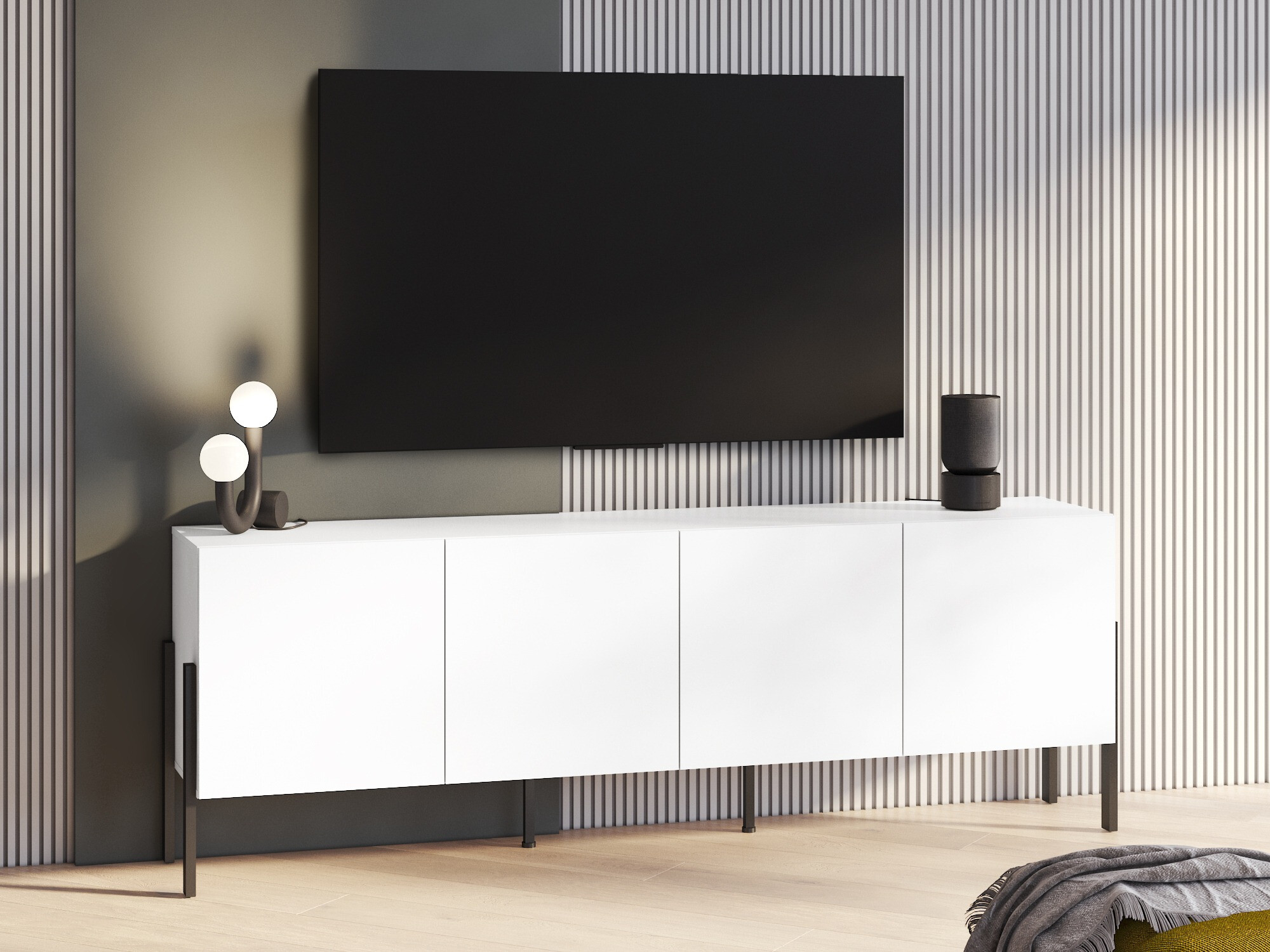 TV staliukas Etsore 100 (Balta)