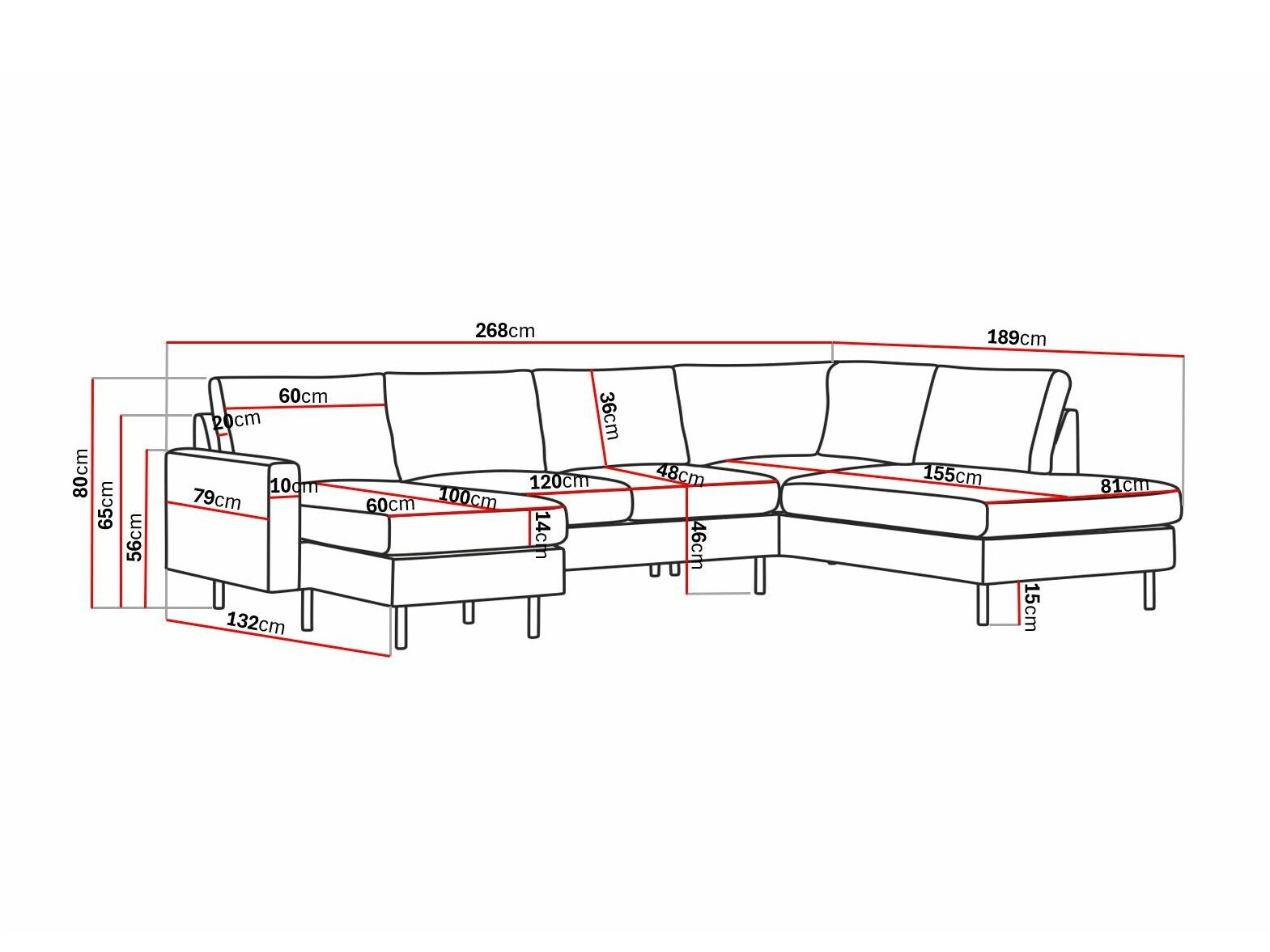 Minkštas kampas Tenfloa 104 (Lincoln 03)