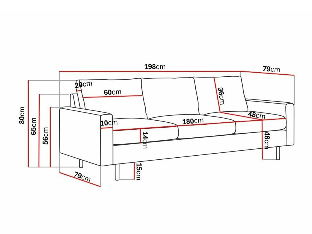 Sofa Tenfloa 101 (Lincoln 90)