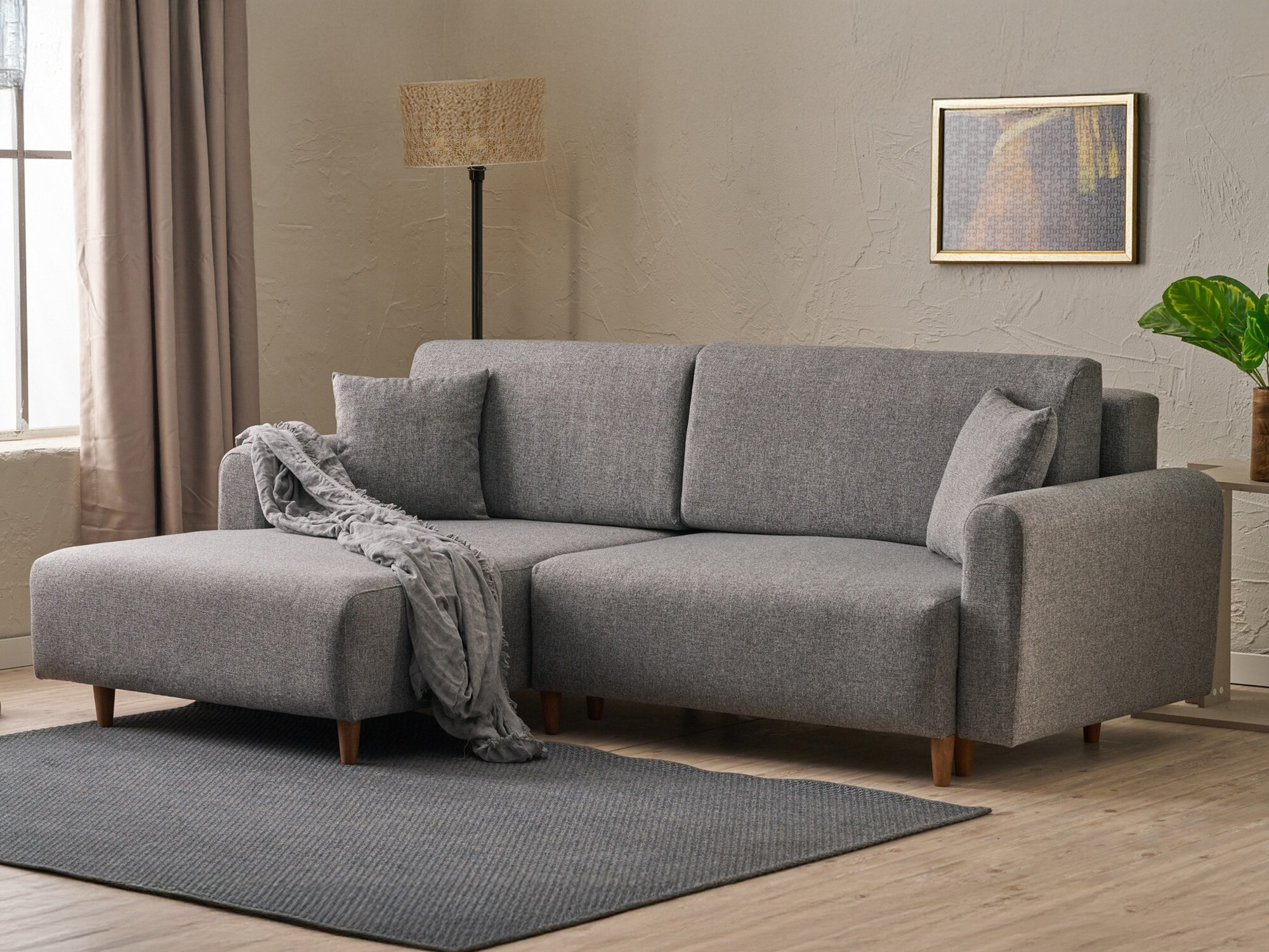 Minkštas kampas Altadena 592 (Pilka)