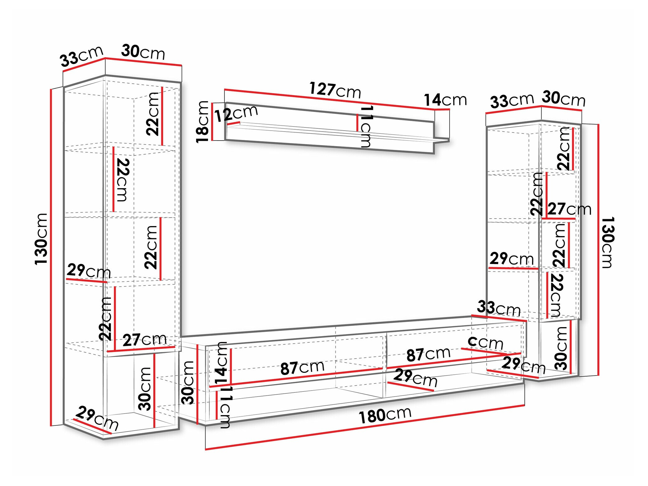 Svetainės komplektas Sarasota 176 (Votan ąžuolas)