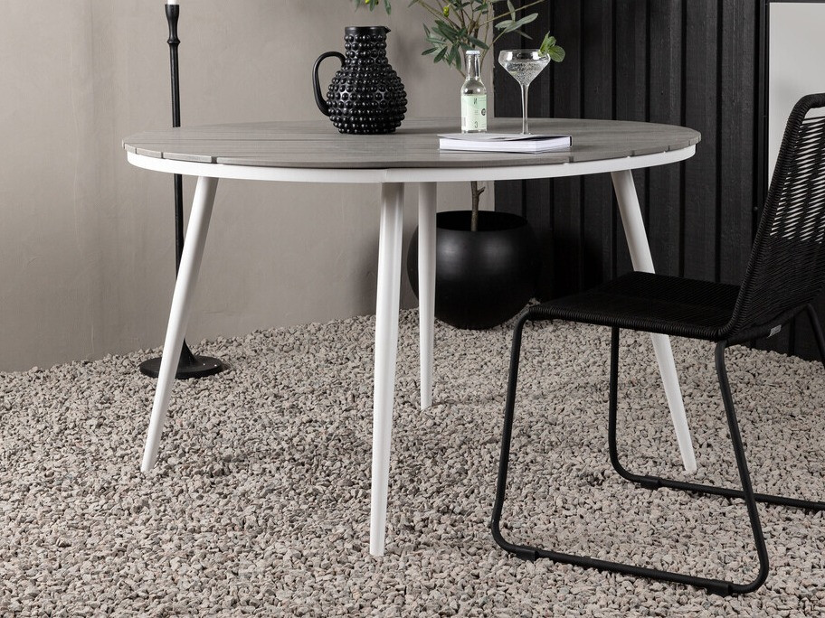 Lauko stalas Dallas 2467 (Pilka + Balta)