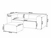 Modulinė sofa Balcoro 100 (Beige)