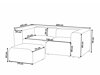 Modulinė sofa Balcoro 100 (Žalia)