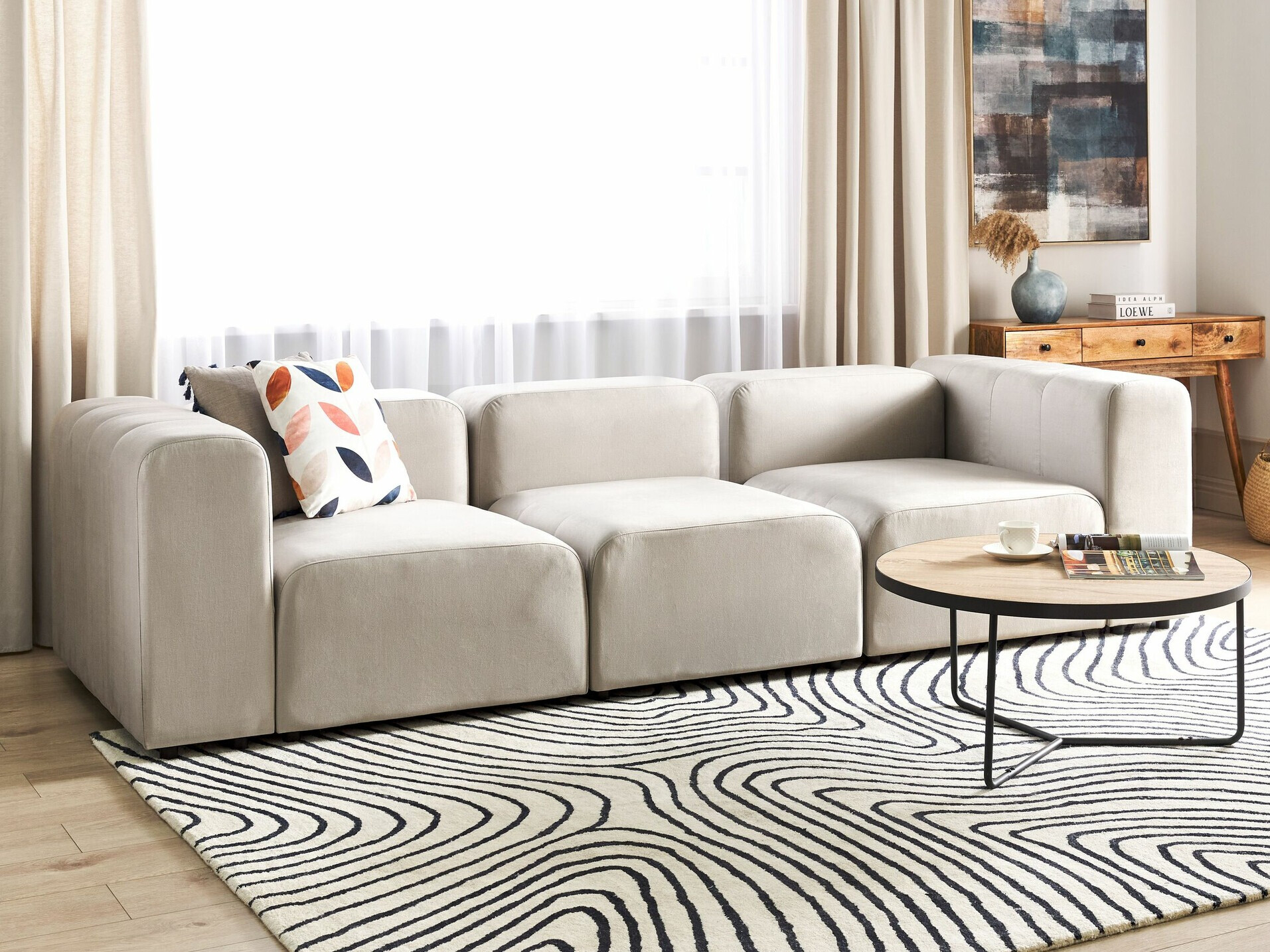 Modulinė sofa Balcoro 104 (Smėlinė)