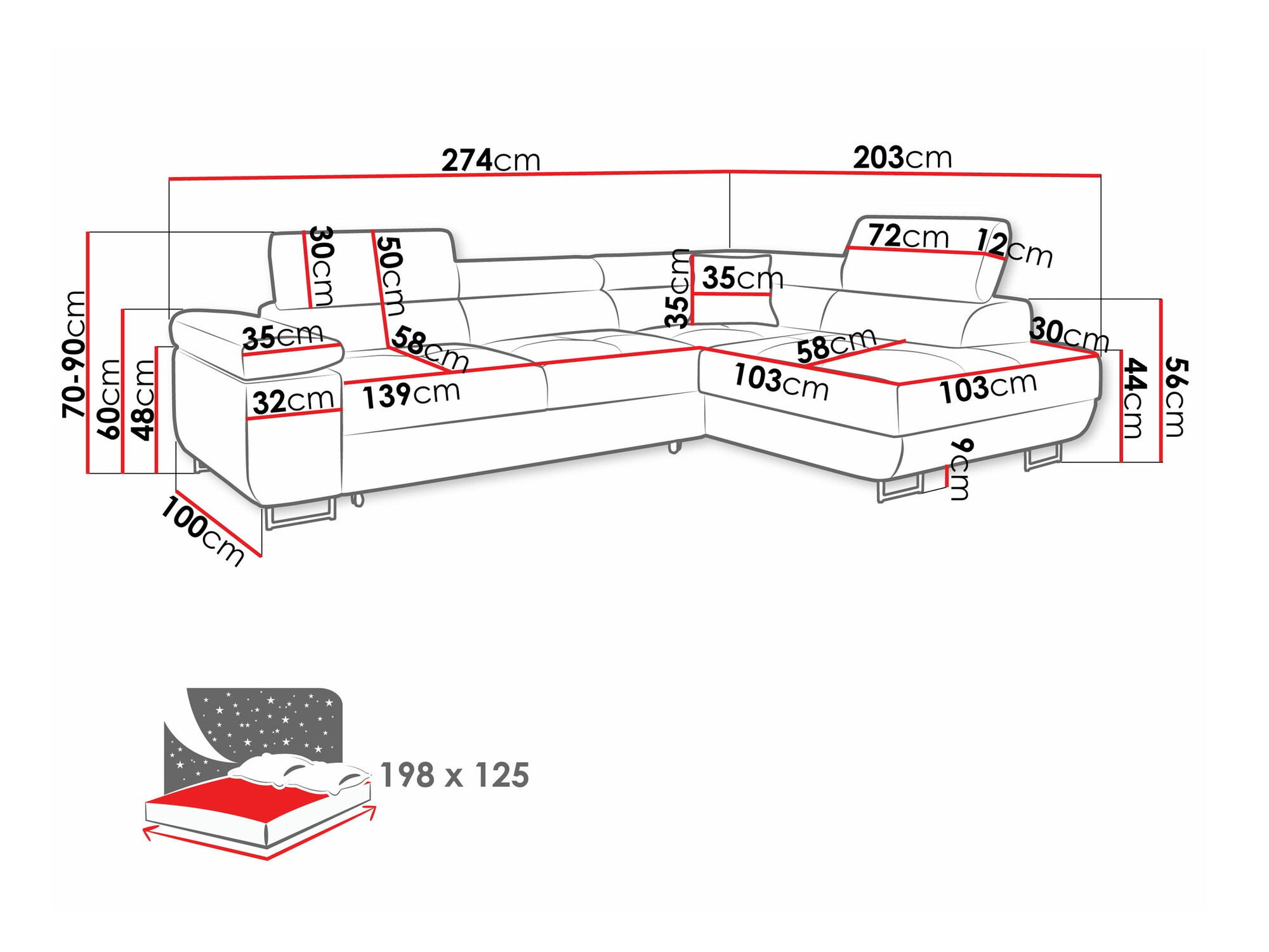 Minkštas kampas Comfivo Vinetum (Manila 18)