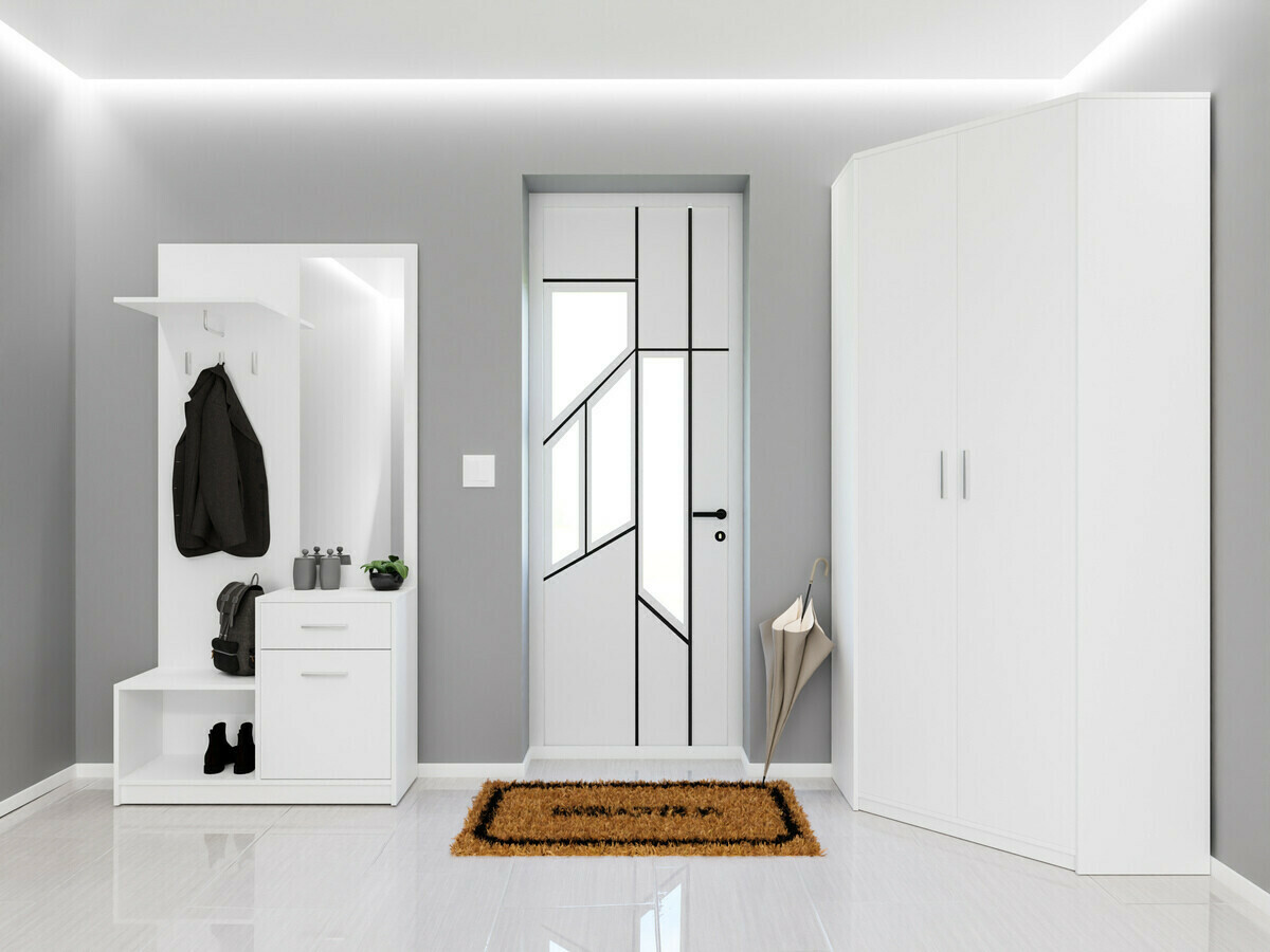 Prieškambario komplektas Novsore 145 (Balta)