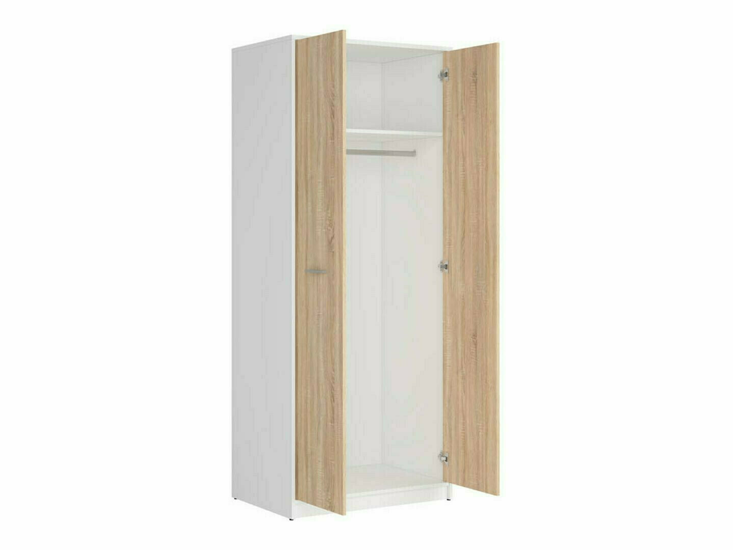 Miegamojo komplektas Novsore 147 (Balta + Sonomos ąžuolas)