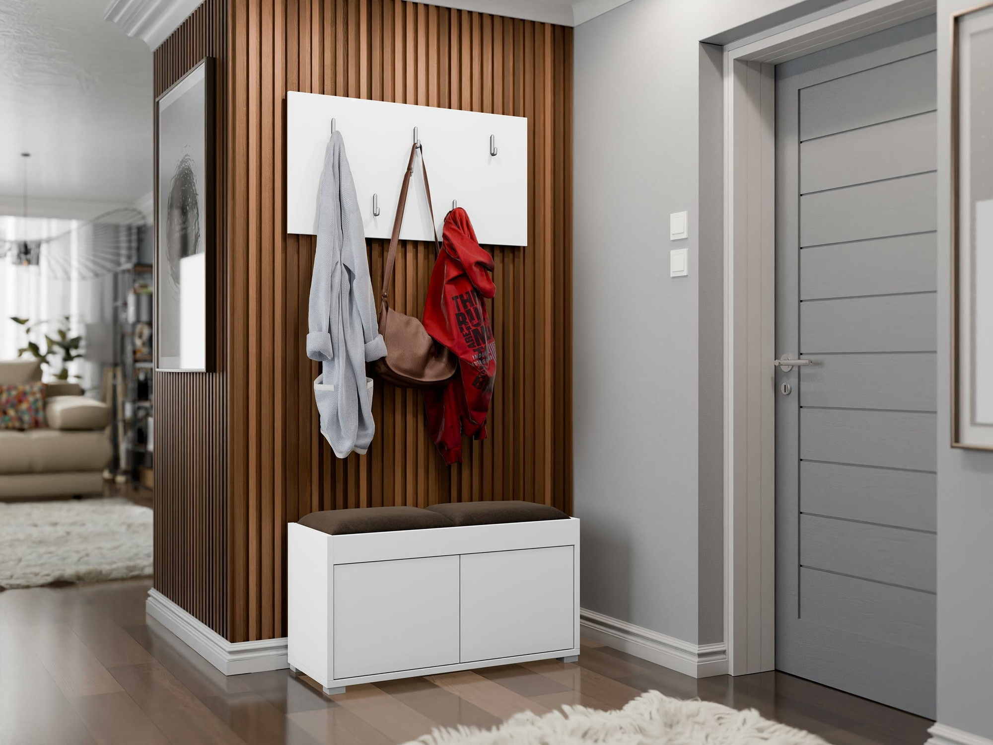 Prieškambario komplektas Comfivo Tutela (Balta)