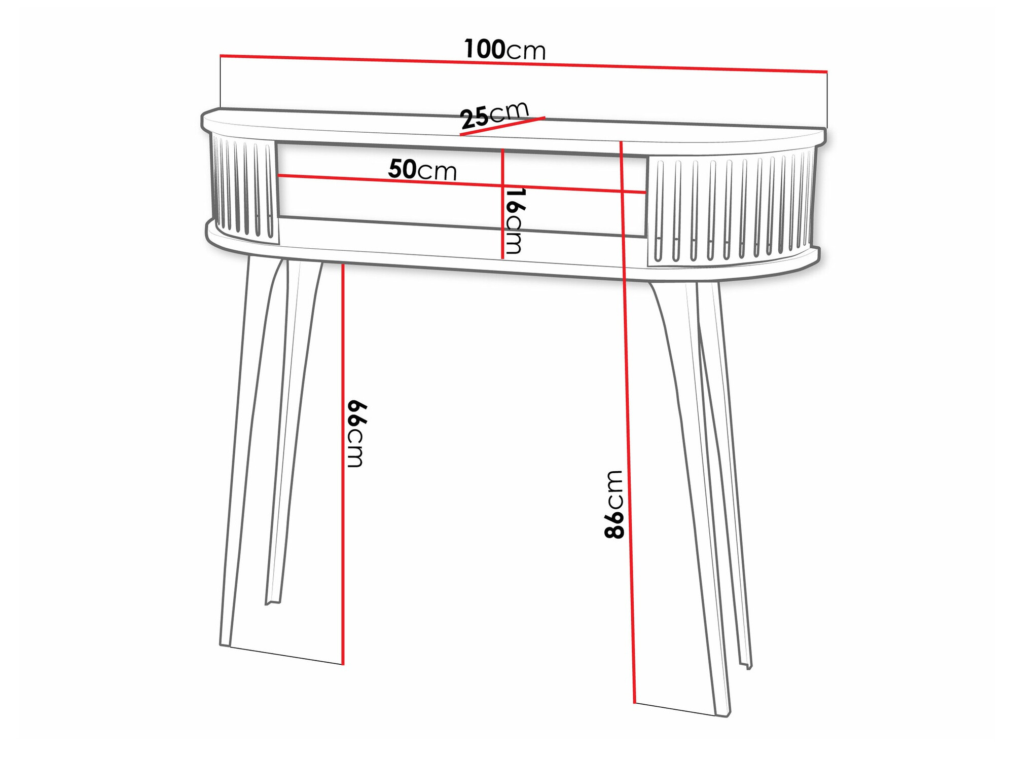 Konsolė Sordore 113 (Rožinė + Juoda)