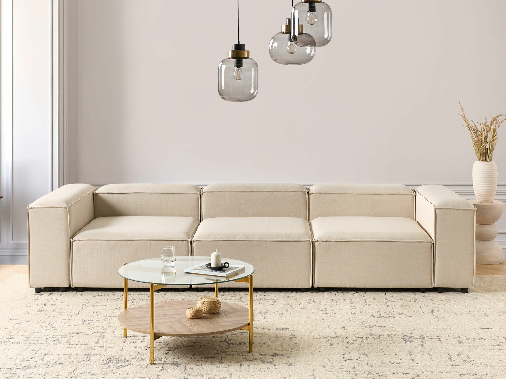 Modulinė sofa Serophi 104 (Smėlinė)