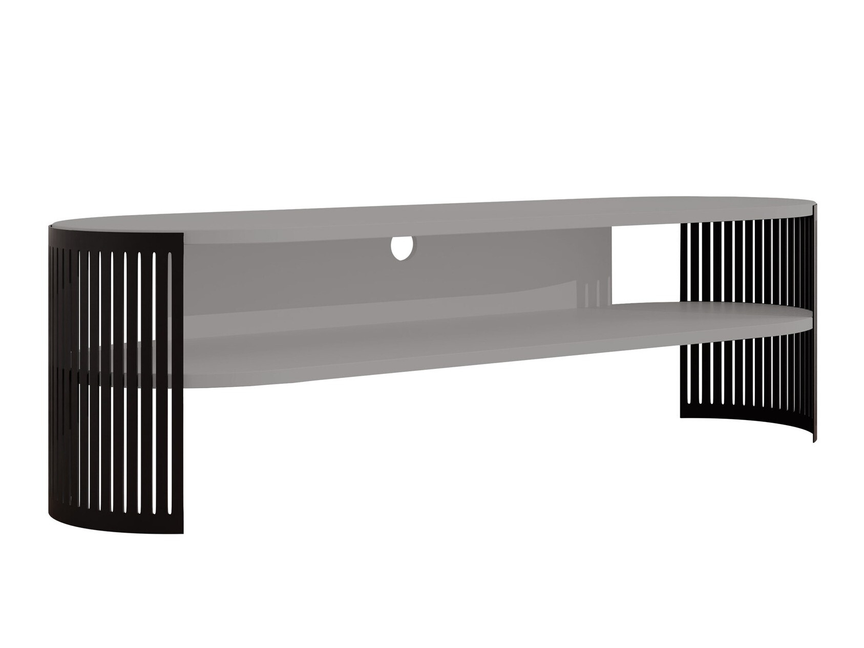 TV staliukas Civer (Juoda + Grafitas)