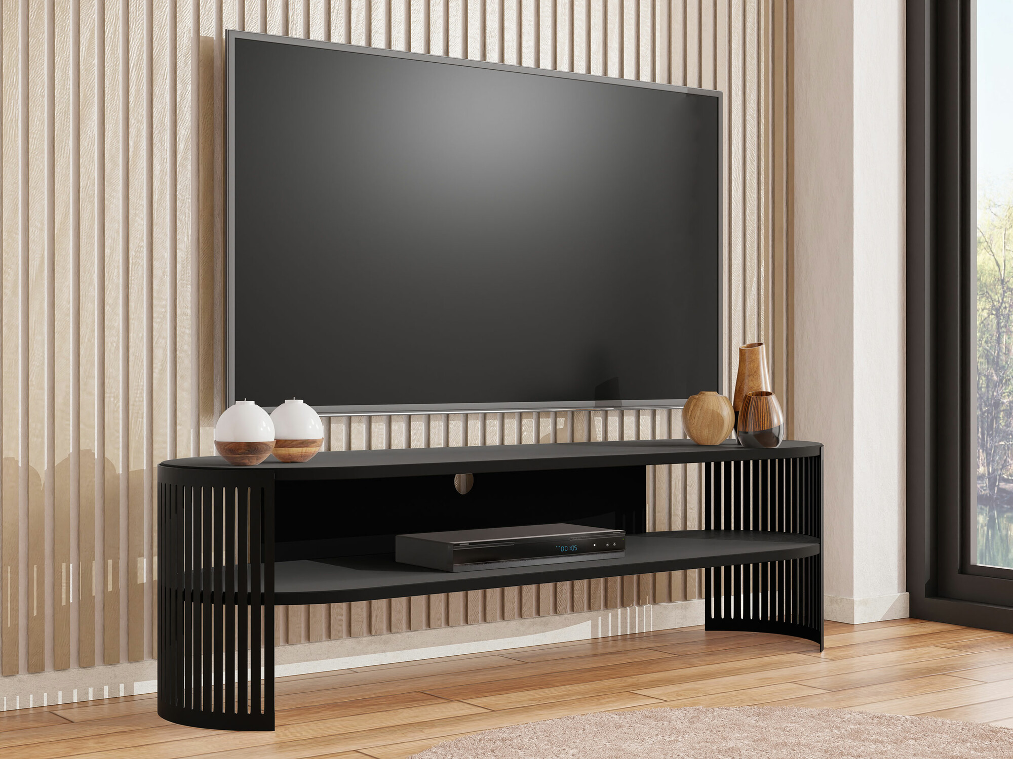 TV staliukas Civer (Juoda)