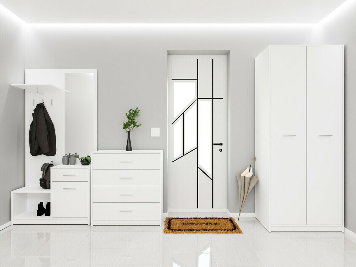 Prieškambario komplektas Novsore 154 (Balta)