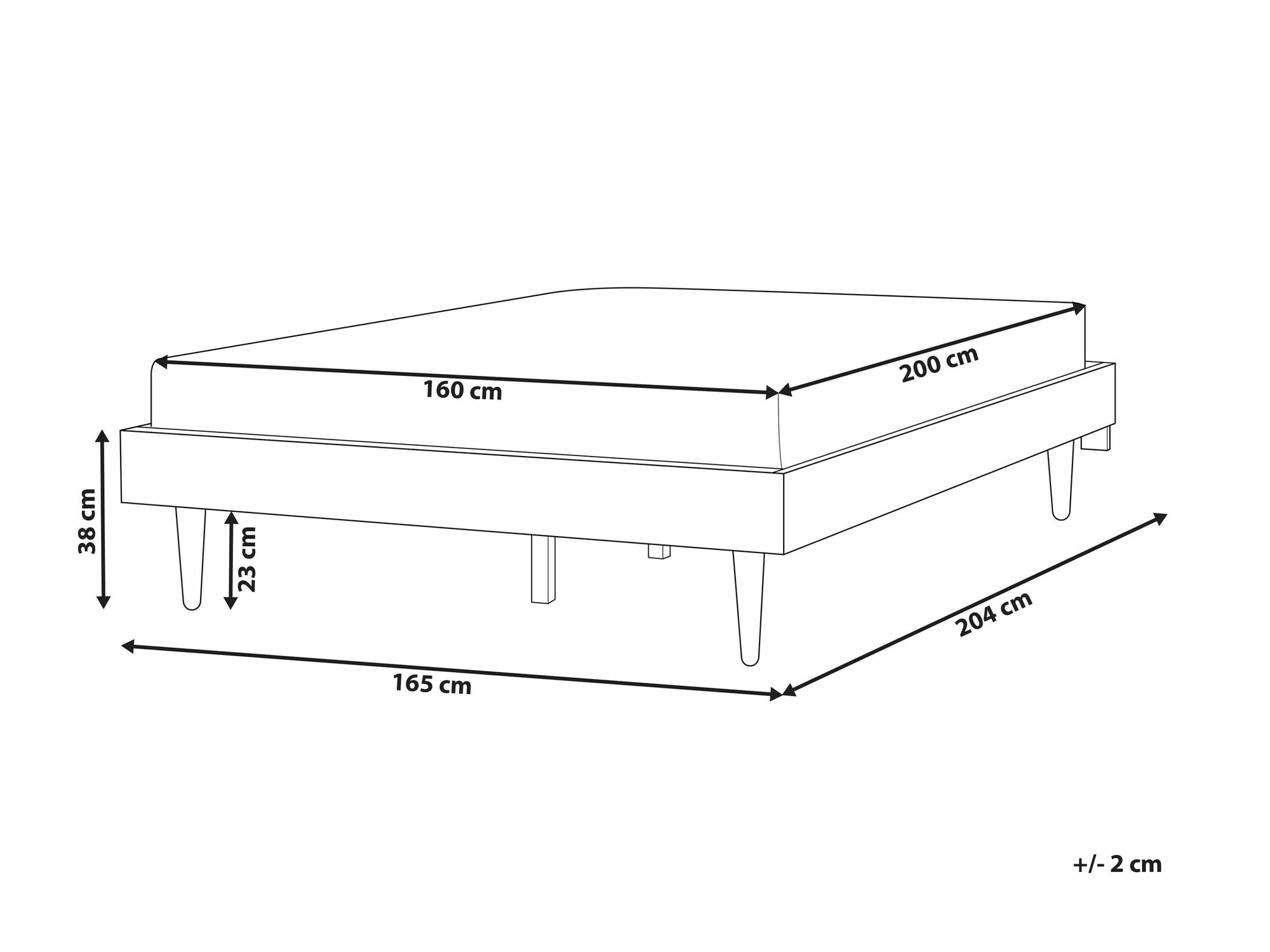 Lova Berwyn 2088 (Juoda)