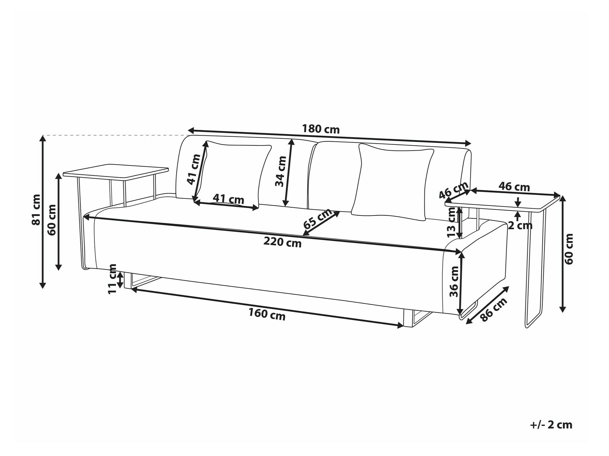 Sofa Berwyn 2417 (Smėlinė)
