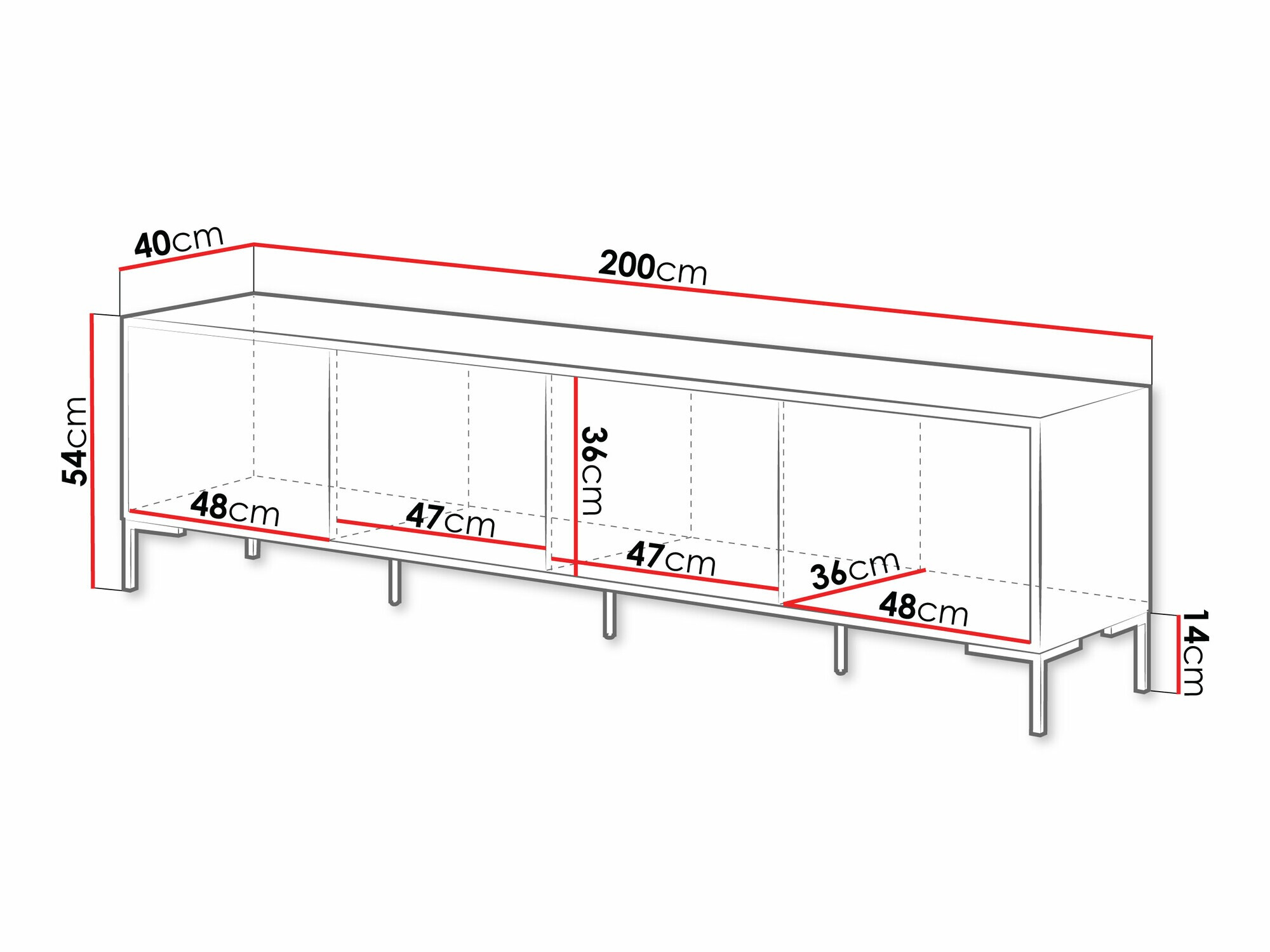 TV staliukas Etrfelu 106