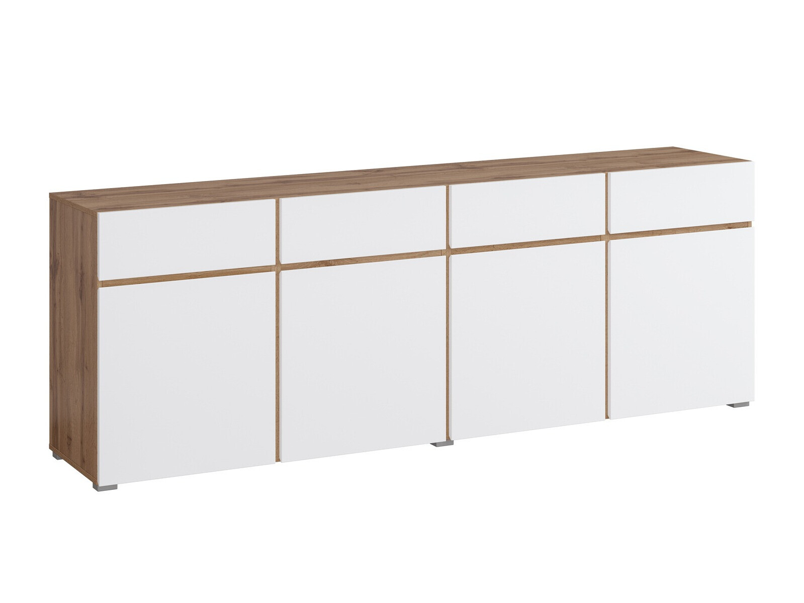 Komoda Alfere 100 (Votan ąžuolas + Balta)