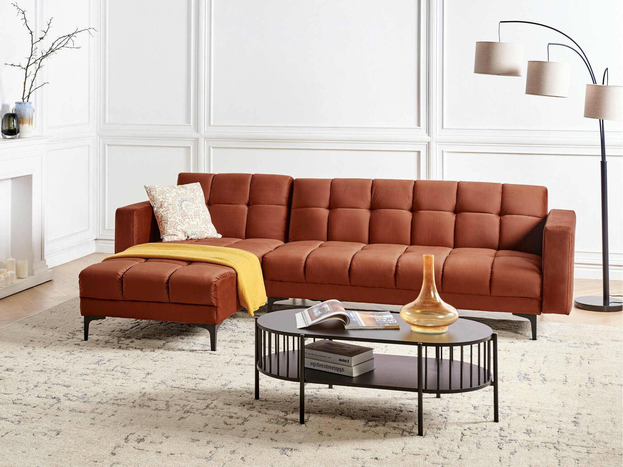 Minkštas kampas Mormiru 106 (Raudona)