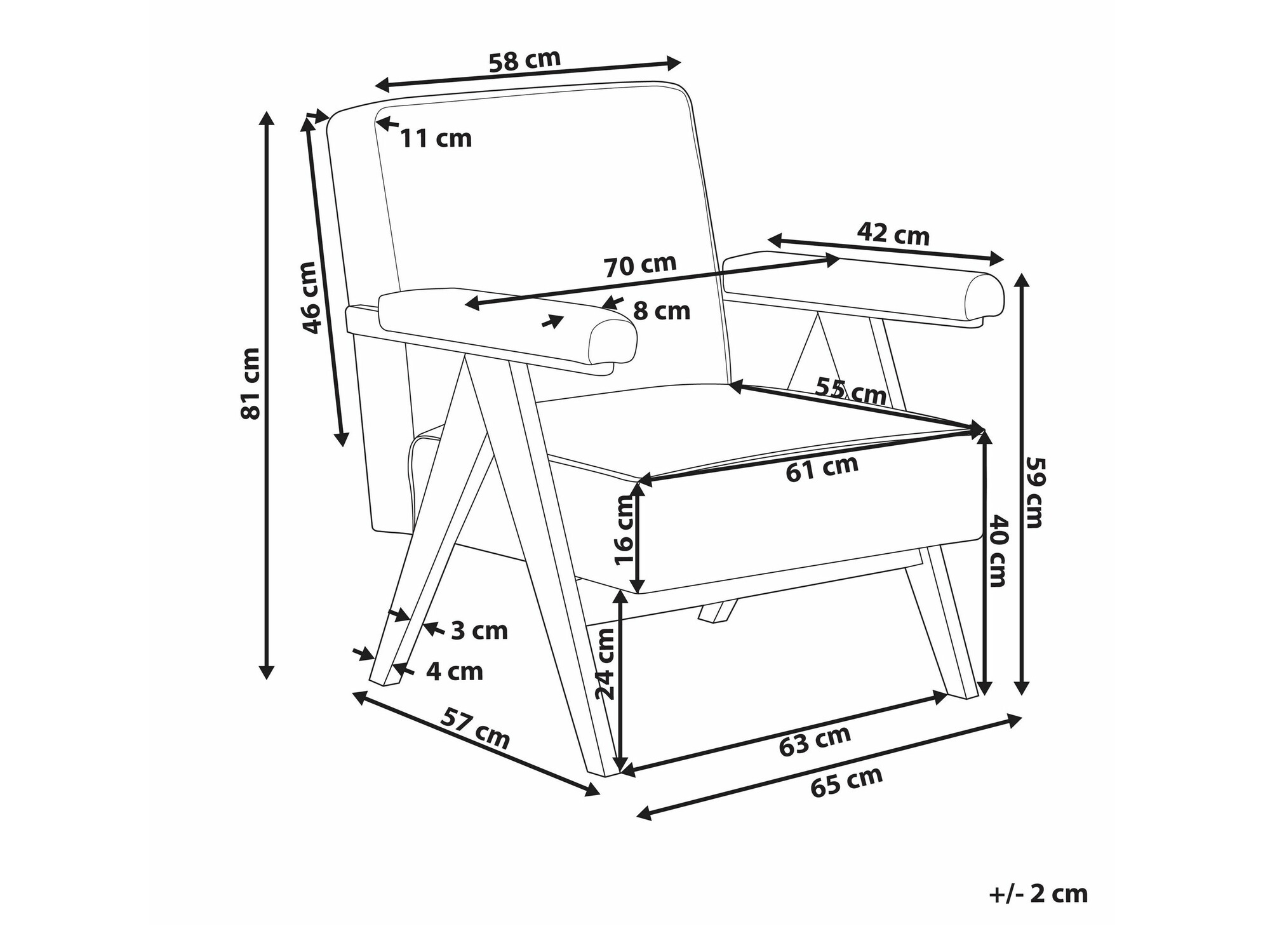 Fotelis Berwyn 2441 (Balta)