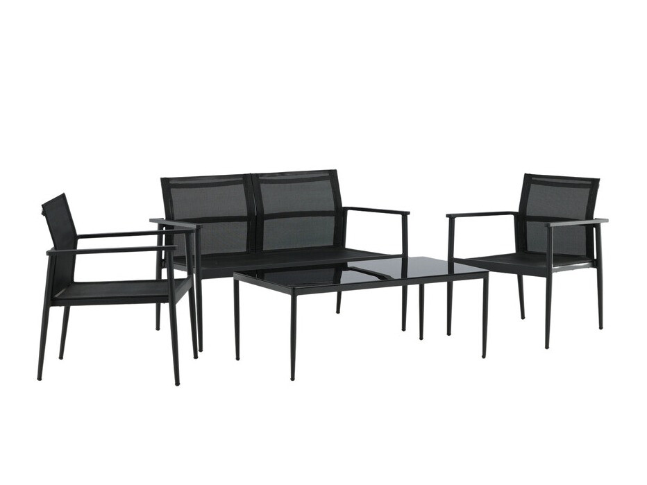 Lauko baldų komplektas Dallas 4632 (Juoda)