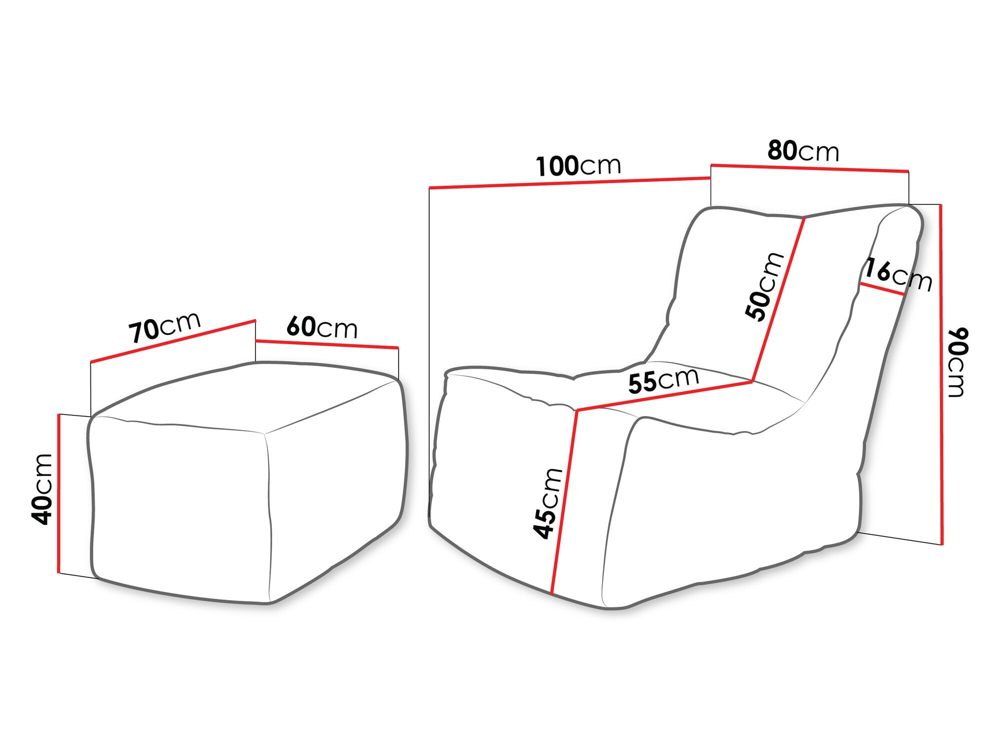 Sėdmaišis Passeral II (Poso 100)