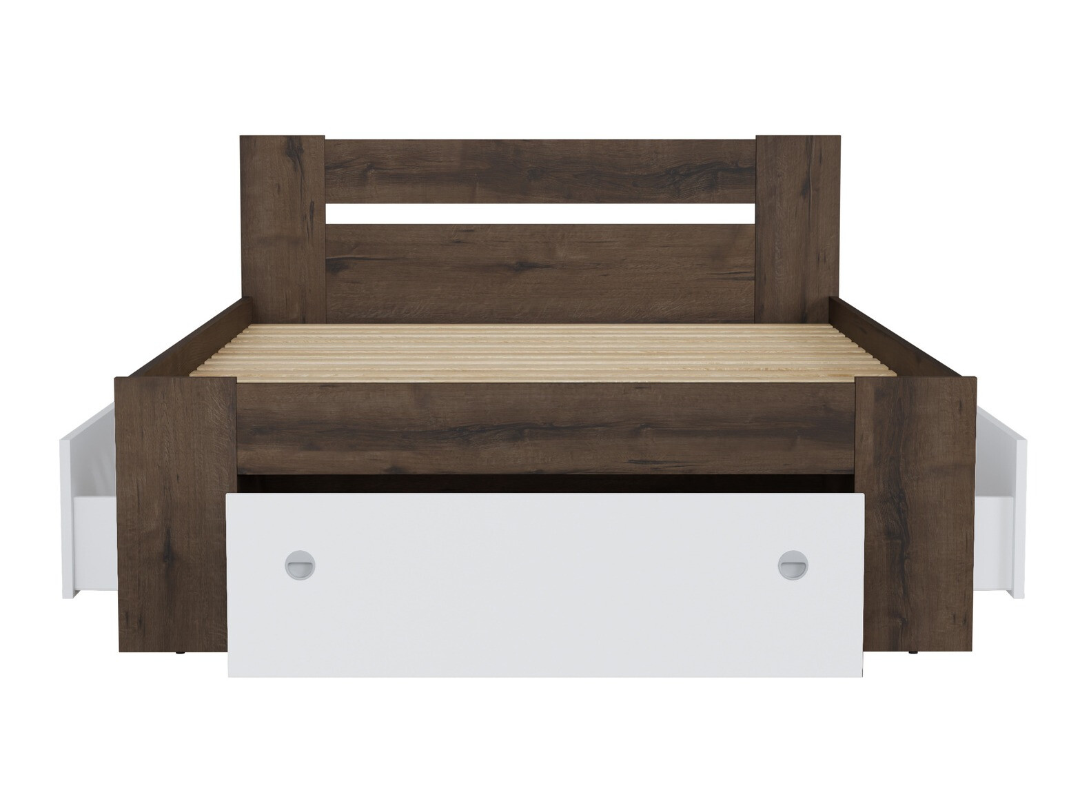 Lova Novsore 130 (Tamsus ąžuolas)