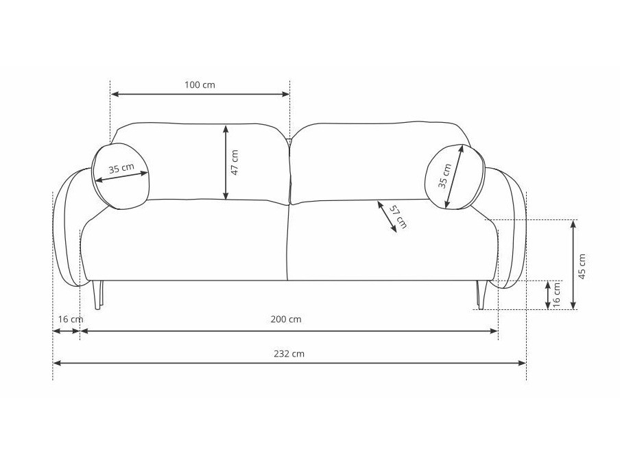 Sofa lova Kingston 143 (Castel 39)