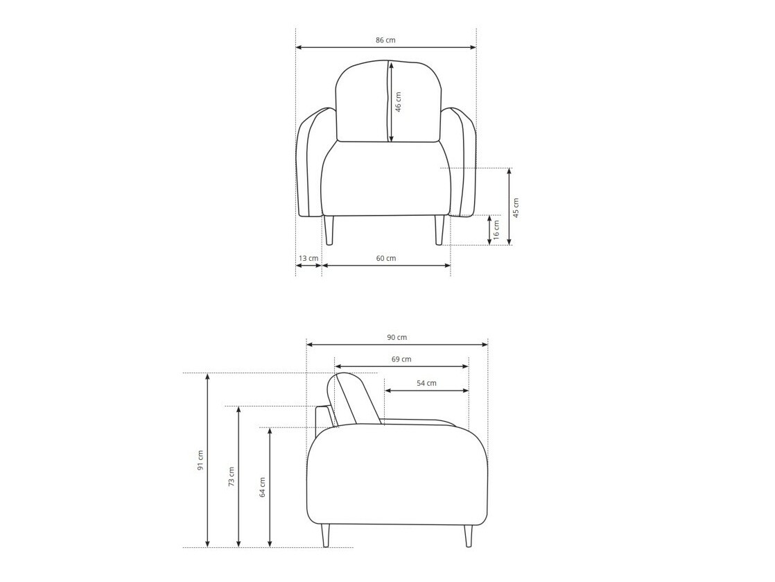 Fotelis Kingston 155 (Elma 14)