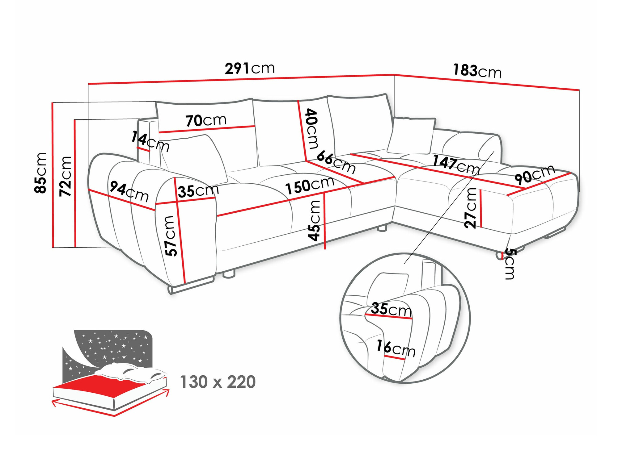 Minkštas kampas Signis (Velo 636)