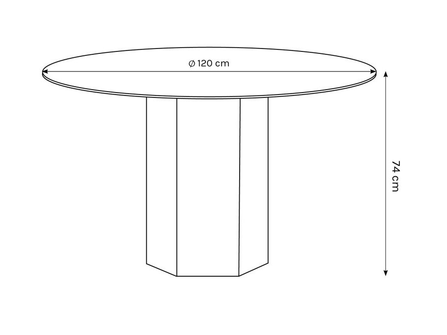 Stalas Beckley 141 (Pilkas marmuras)