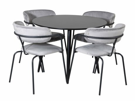 Valgomojo komplektas Dallas 4687 (Pilka)