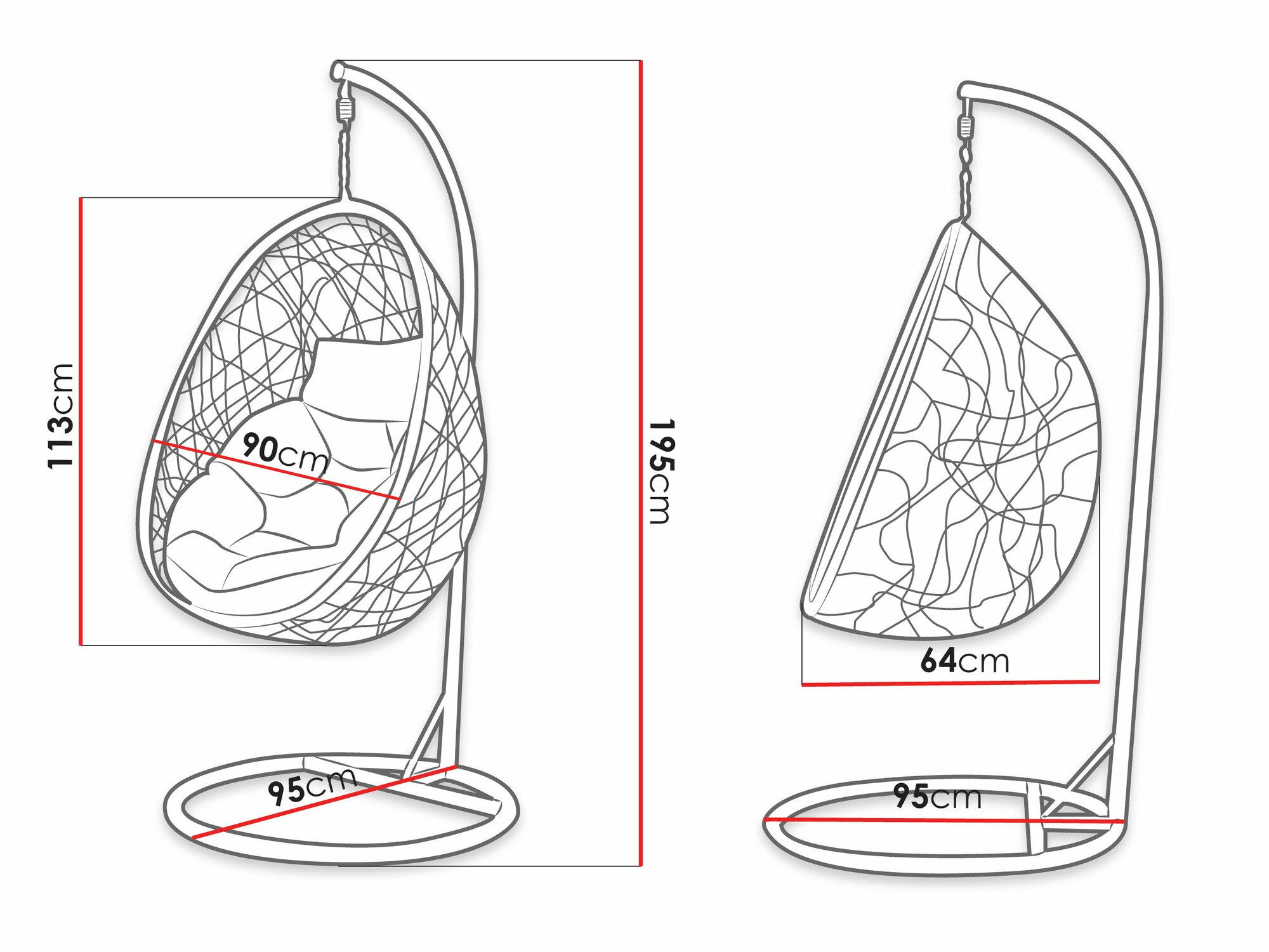 Supamas krėslas Miami 307 (Tamsi pilka + Pilka)