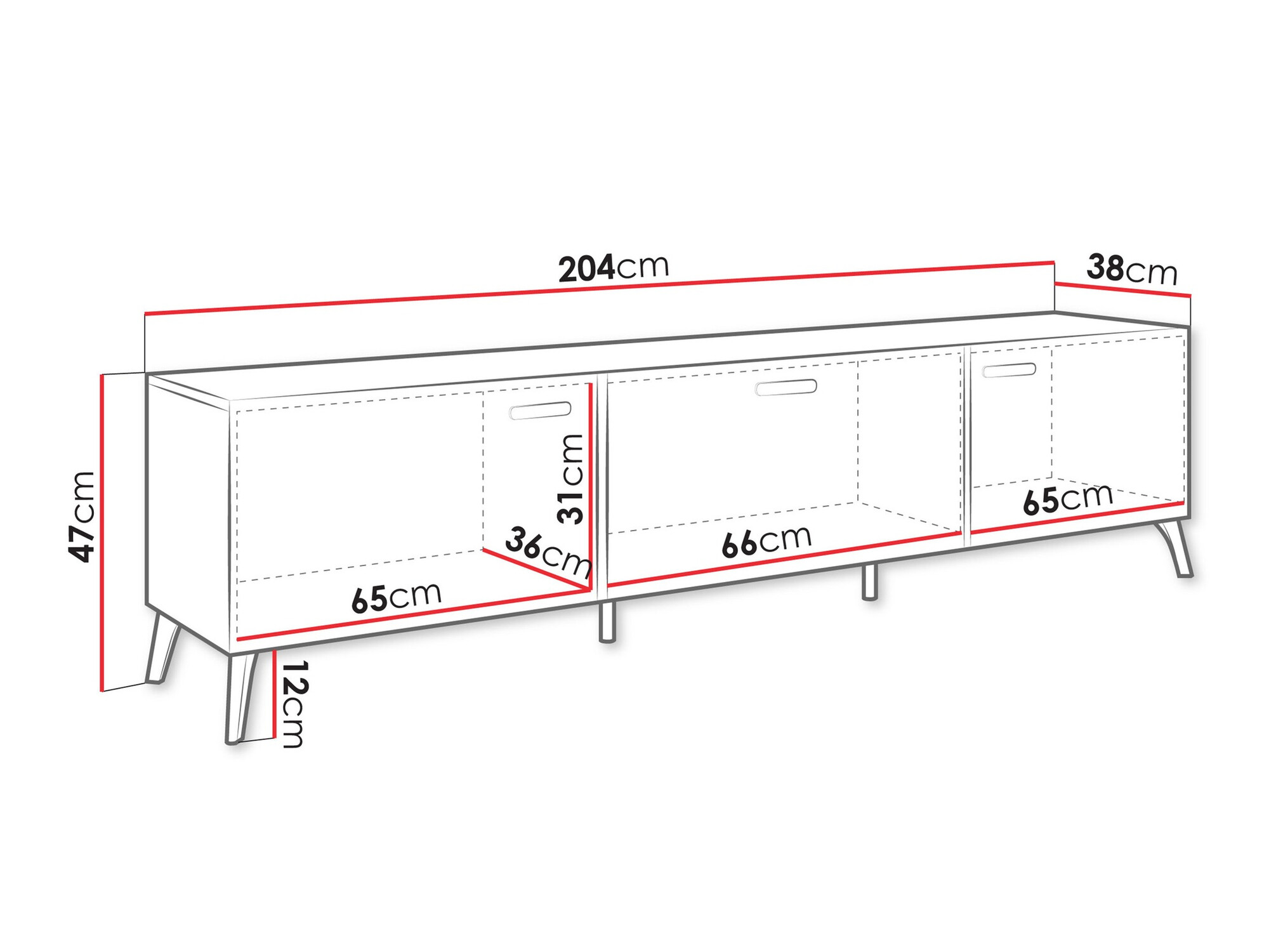TV staliukas Comfivo Capella I (Balta + Blizgi balta)