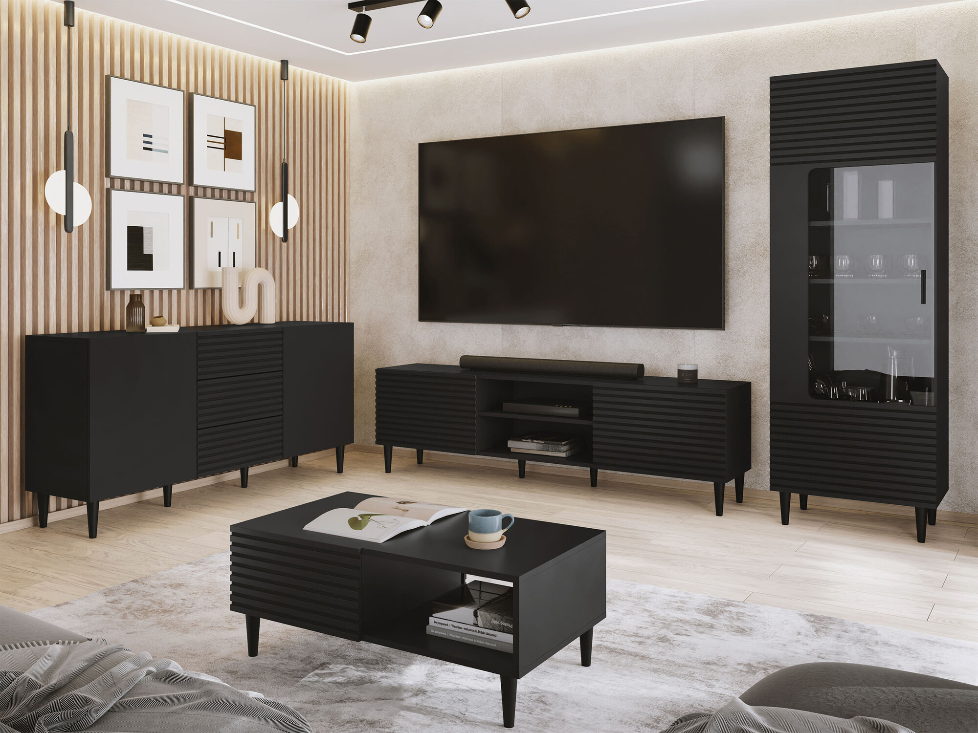 Žurnalinis staliukas Comfivo Mavmono 102 (Juoda)