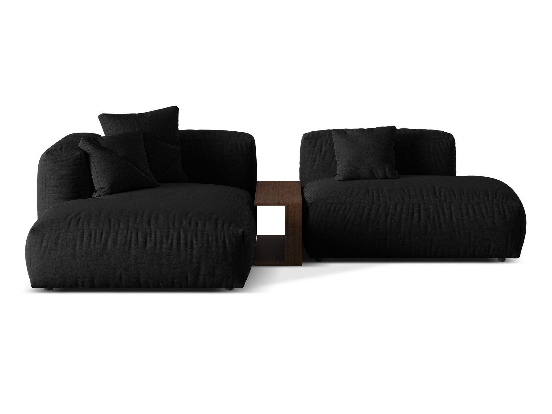 Modulinis minkštas kampas Sorcoro 106 (Boston Black)