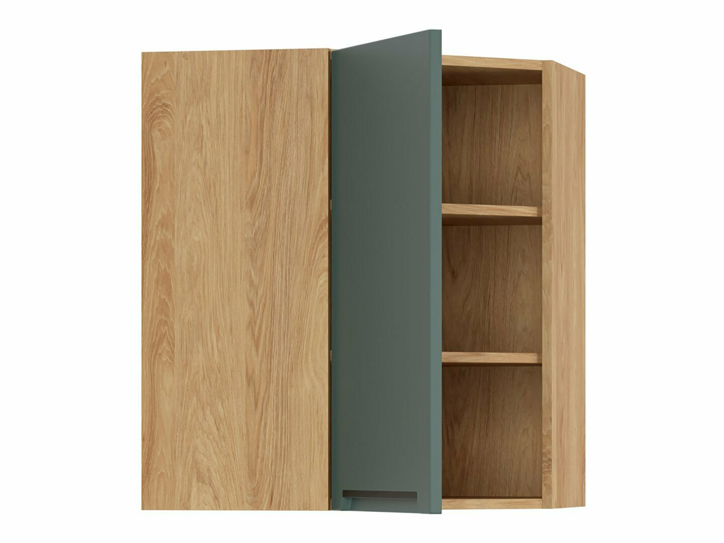 Modulinė pakabinama kampinė spintelė Riso Green 160