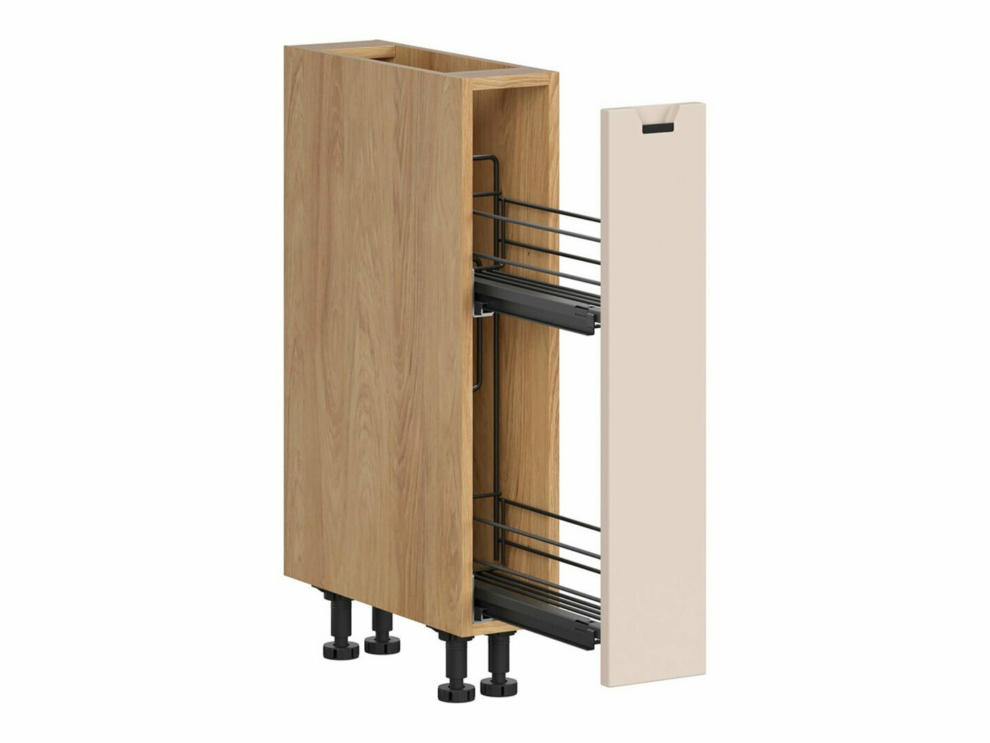 Modulinė spintelė su kargo krepšiu Riso Beige 121