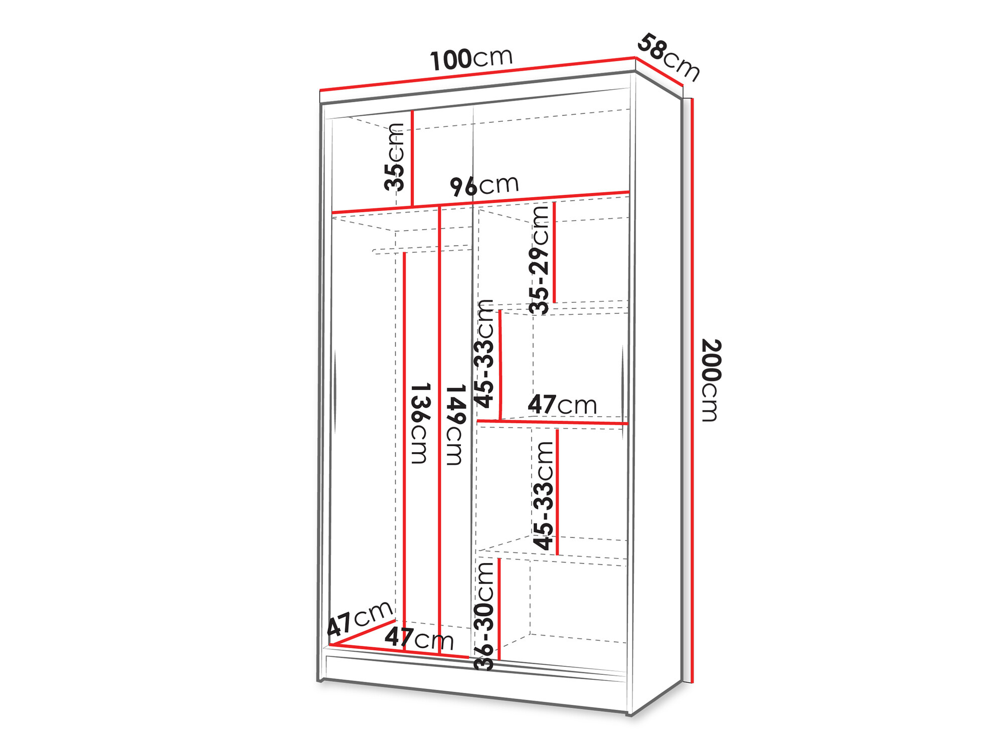 Spinta Closico 165 (Sonomos ąžuolas)