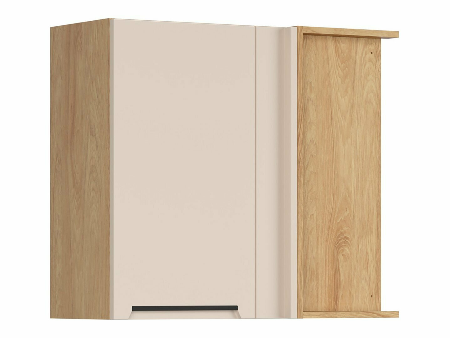 Modulinė pakabinama kampinė spintelė Riso Beige 156
