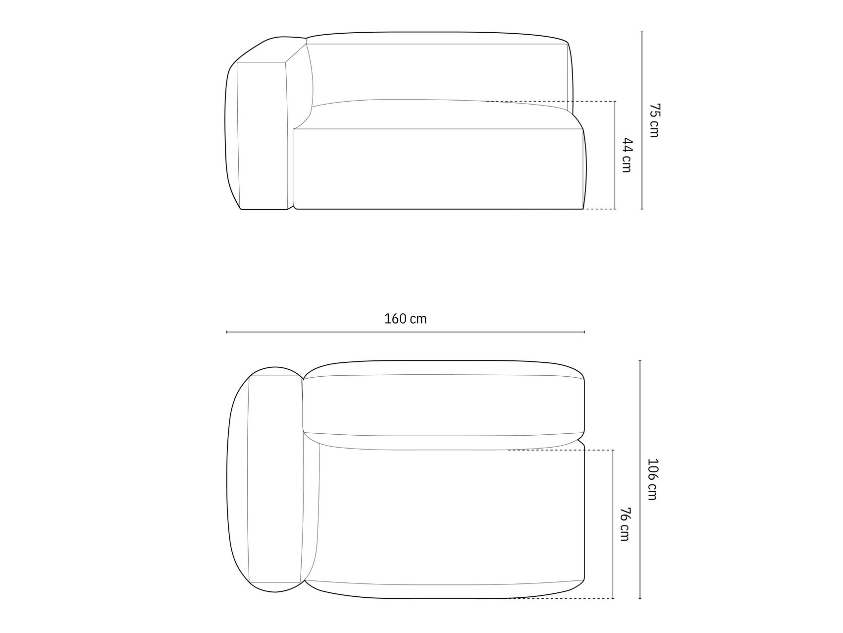 Modulinė sėdimoji dalis Sorcoro 111 (Vogue 01)