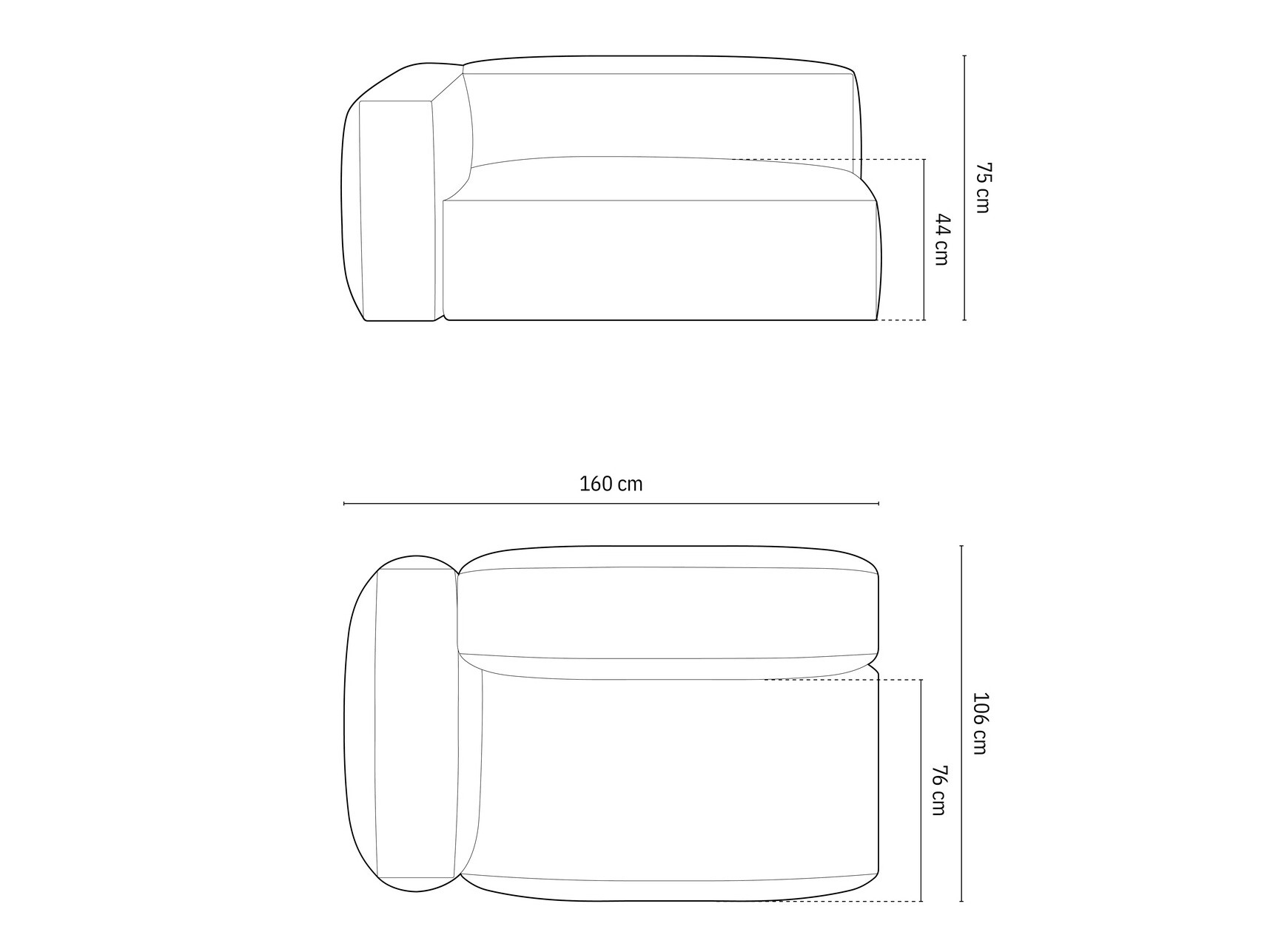 Modulinė sėdimoji dalis Sorcoro 111 (Vogue 12)