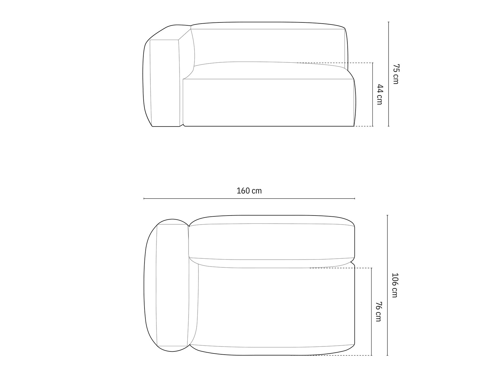 Modulinė sėdimoji dalis Sorcoro 111 (Boston Ocean)