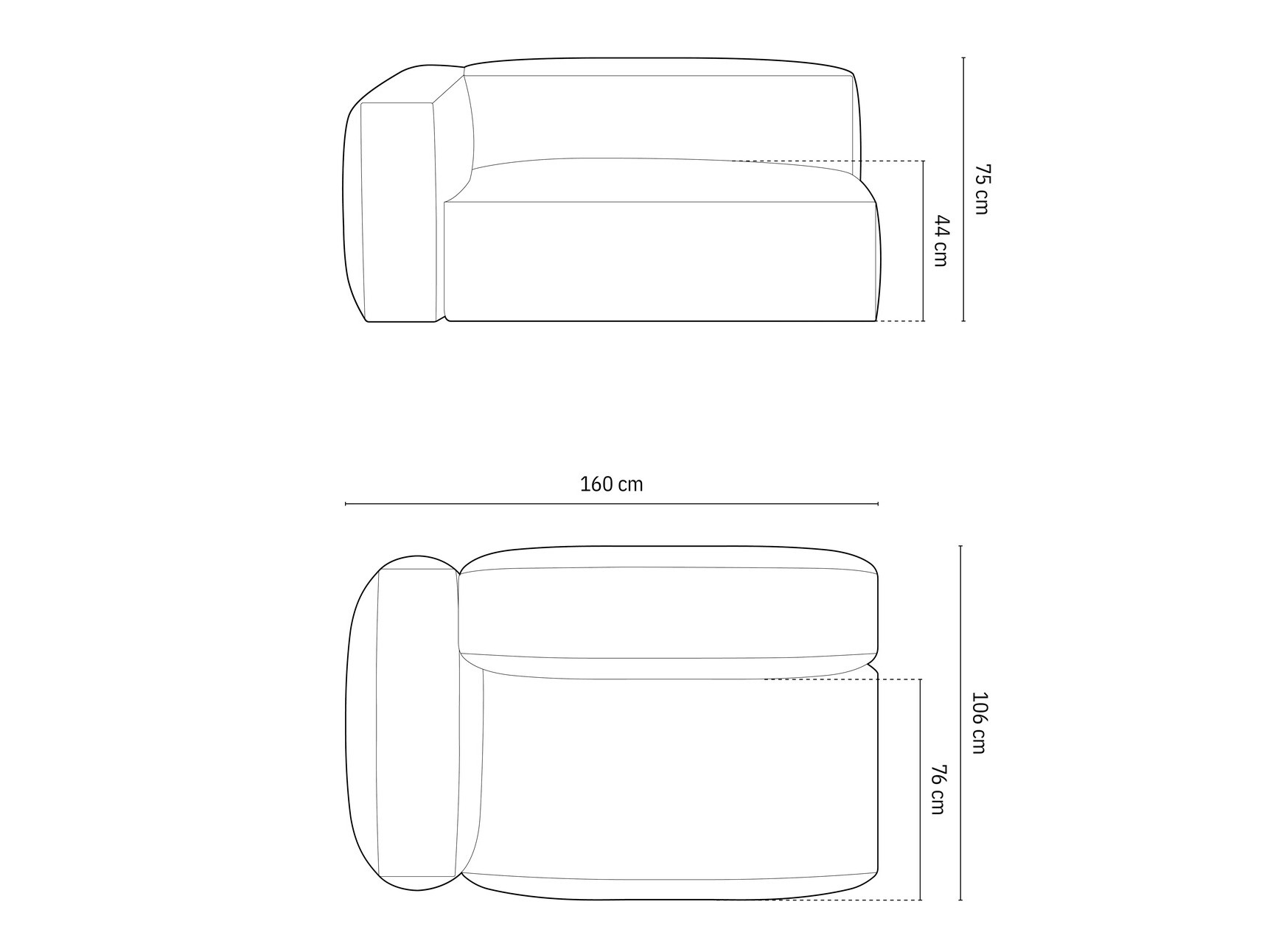 Modulinė sėdimoji dalis Sorcoro 111 (Boston Trufa)